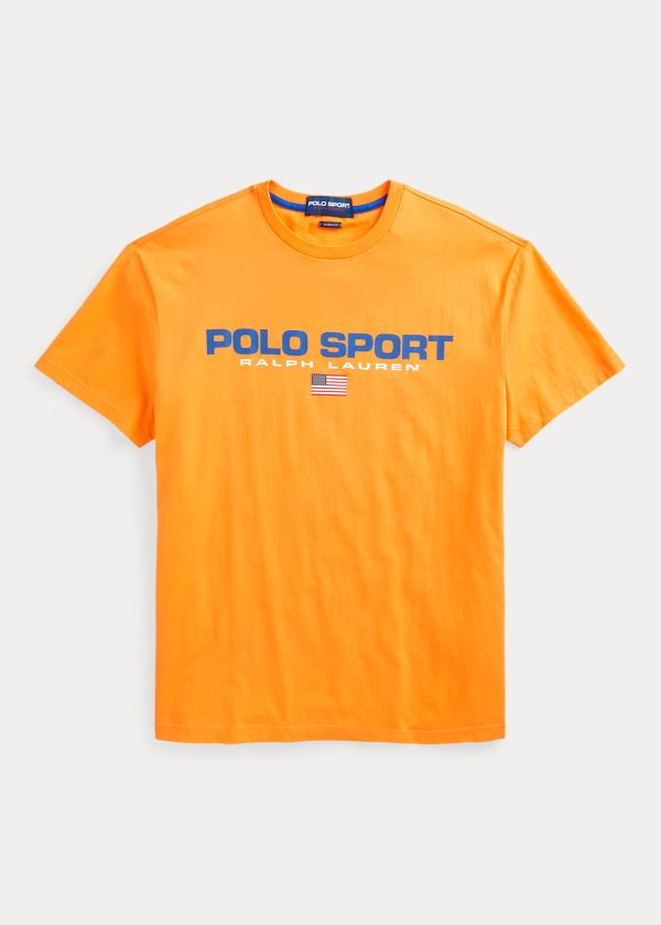 Playeras Polo Ralph Lauren Hombre Naranjas - Classic Fit Polo Sport - MCFHV4783